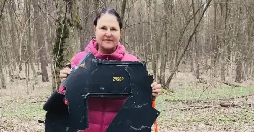 Представниця ЄС натрапила на частину російського “Шахеда”, гуляючи лісом неподалік Києва.