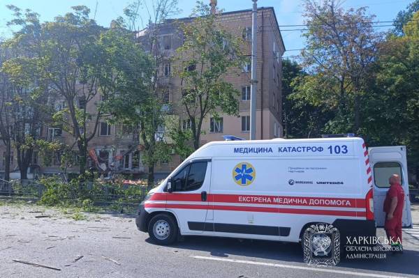Росіяни атакували Київський район Харкова дроном